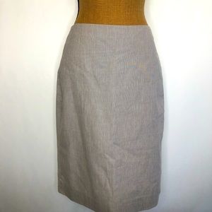 The Limited Grey Striped Pencil Skirt 4